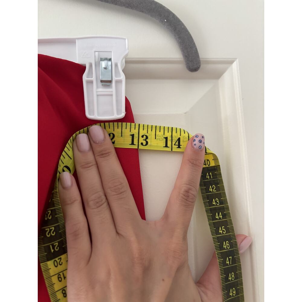 Red Strapless Corset Back Evening Dress Size 8 - Picture 4 of 9